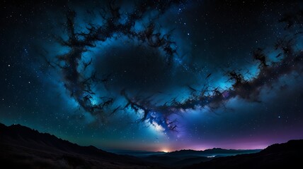 Wall Mural - lights in space