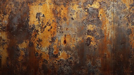 Wall Mural - Rusty metal surfaces and industrial textures, copy space