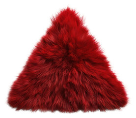 PNG Red furry triangle illustration