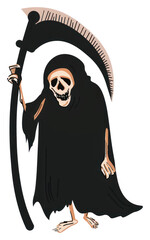 Wall Mural - PNG  Grim reaper person fashion people.