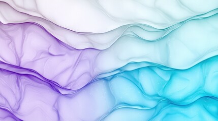 Sticker - Flowing abstract waves in pastel colors