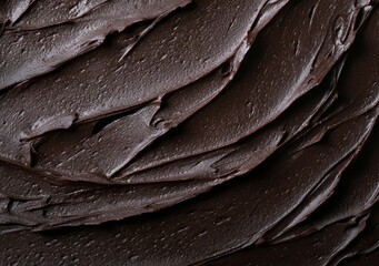 Canvas Print - Smooth dark chocolate texture