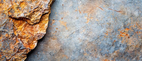 Sticker -  A tight shot of a weathered metal surface showcases a prominent central crack