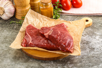 Sticker - Raw marble uncooked beef steak