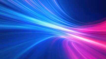Wall Mural - dynamic abstract background with flowing waves of blue and pink light, creating a vibrant and energe