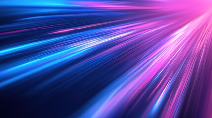 Wall Mural - dynamic abstract light trails in vibrant pink, blue, and purple hues create a sense of speed and ene