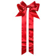 © PNG - A large red ribbon bow on the left of a long straip