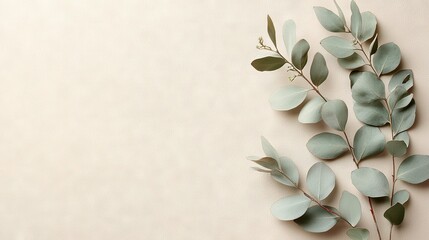 Wall Mural -   A detailed photo of a potted plant featuring lush green foliage against a sandy backdrop Includes space for captions on the left margin