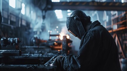 Sticker - Industrial Welder at Work