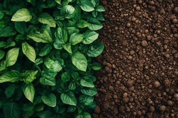 A birdseye view shows lush crops and freshly plowed soil, highlighting the striking contrast of agricultural fields and the landscape, emphasizing agricultures beauty and importance