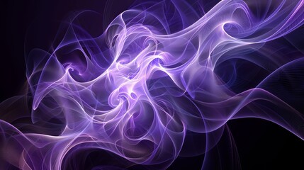 Wall Mural - Abstract Purple Light Shapes