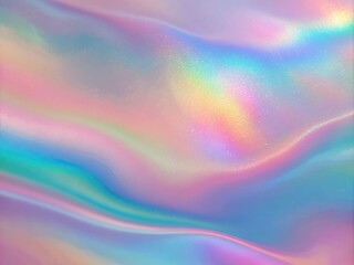 Wall Mural - holographic background. pearlescent texture. blue blur shapes. hipster fluid. neon spectrum template