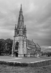 Ancient church in English Countryside