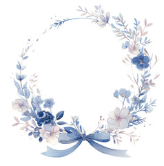 Wall Mural - PNG Elegant floral wreath illustration