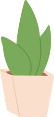 Wall Mural - Home succulent pot icon. Color houseplant symbol