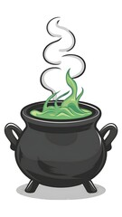 cauldron with potion cartoon