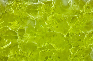 Poster - Aloe Vera gel smudge on a white background