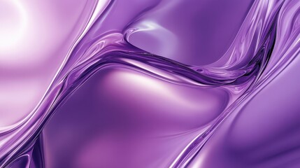 Wall Mural - a smooth, abstract purple texture with flowing shapes and reflections.