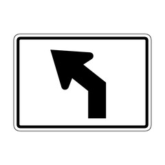 Wall Mural - Road sign icon. road sign glyph. sign board icon. street icon 