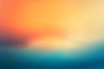 Wall Mural - Free form gradient orange red blue black background, grainy texture, blurred color web banner design, copy space