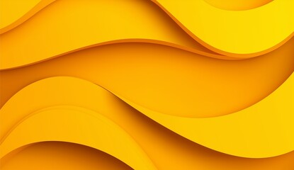 Abstract yellow layered waves creating a fluid, dynamic background. Ideal for concepts of creativity, energy, and innovation.

