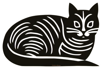 Sticker - PNG Cat animal mammal pet.