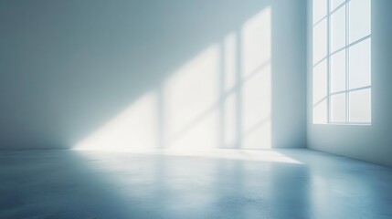 Poster - conner of white room background wallpaper : Generative AI