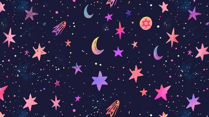 seamless pattern with stars