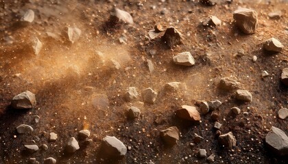 Sticker - scattered rock particles and dust texture