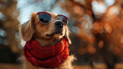 Poster - Cool Dog in Sunglasses