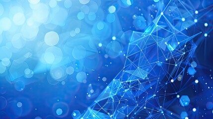 Abstract Blue Geometric Network
