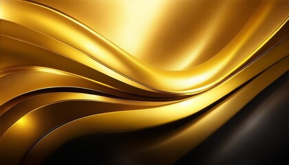 Sticker - gold black twisted blend light texture color gradient rough abstract background shine bright light and glow template empty space grainy