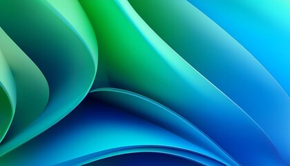 Sticker - abstract blue green background with smooth color transitions and gradients