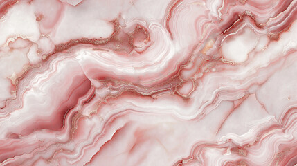 luxurious marble texture in pearl white and blush pink tones, with elegant veining patterns resembling flowing water