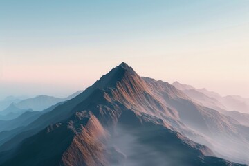 Wall Mural - A view of a mountain range from a plane window