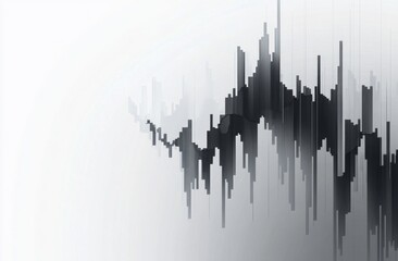 stock market chart background vector design with a minimalist gray color theme. 