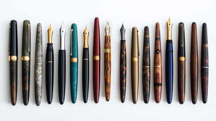 Wall Mural - vintage fountain pens