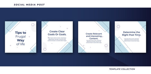 Business online social media tutorial, tips, post banner layout template background design element promotion banner template