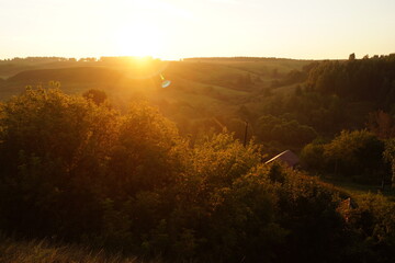 Wall Mural - sunrise in the mountains