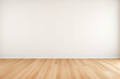 © ramaheda - Minimalist empty room with wood floor and white wall