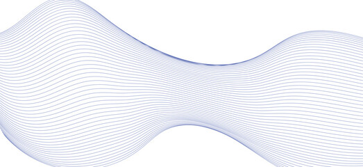 Curve wave seamless flowing particles. Modern transparent Line art striped. Blue minimal round lines abstract background. line wavy abstract vector background. Line art striped graphic template