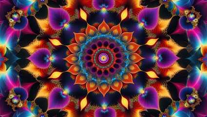 Wall Mural - generative ai intricate mandala art