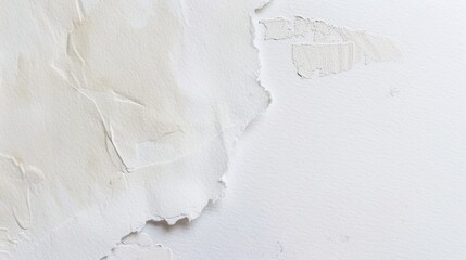 Canvas Print - A close-up view of peeling paint on a worn-out wall, perfect for depicting decay or neglect