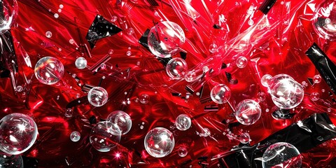 Wall Mural - background with bubbles