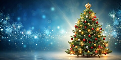 Christmas tree background with room for text