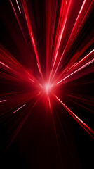 Wall Mural - Red light abstract design, high-speed motion visual effect