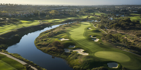 Wall Mural - Orange County Golf Course Aerial 