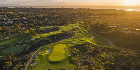 Wall Mural - Orange County Golf Course Aerial 