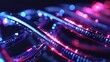 © Spectrum - Glowing data cables transferring information background