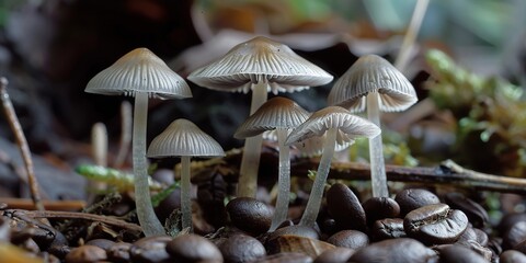 Wall Mural - mushroom in the forest